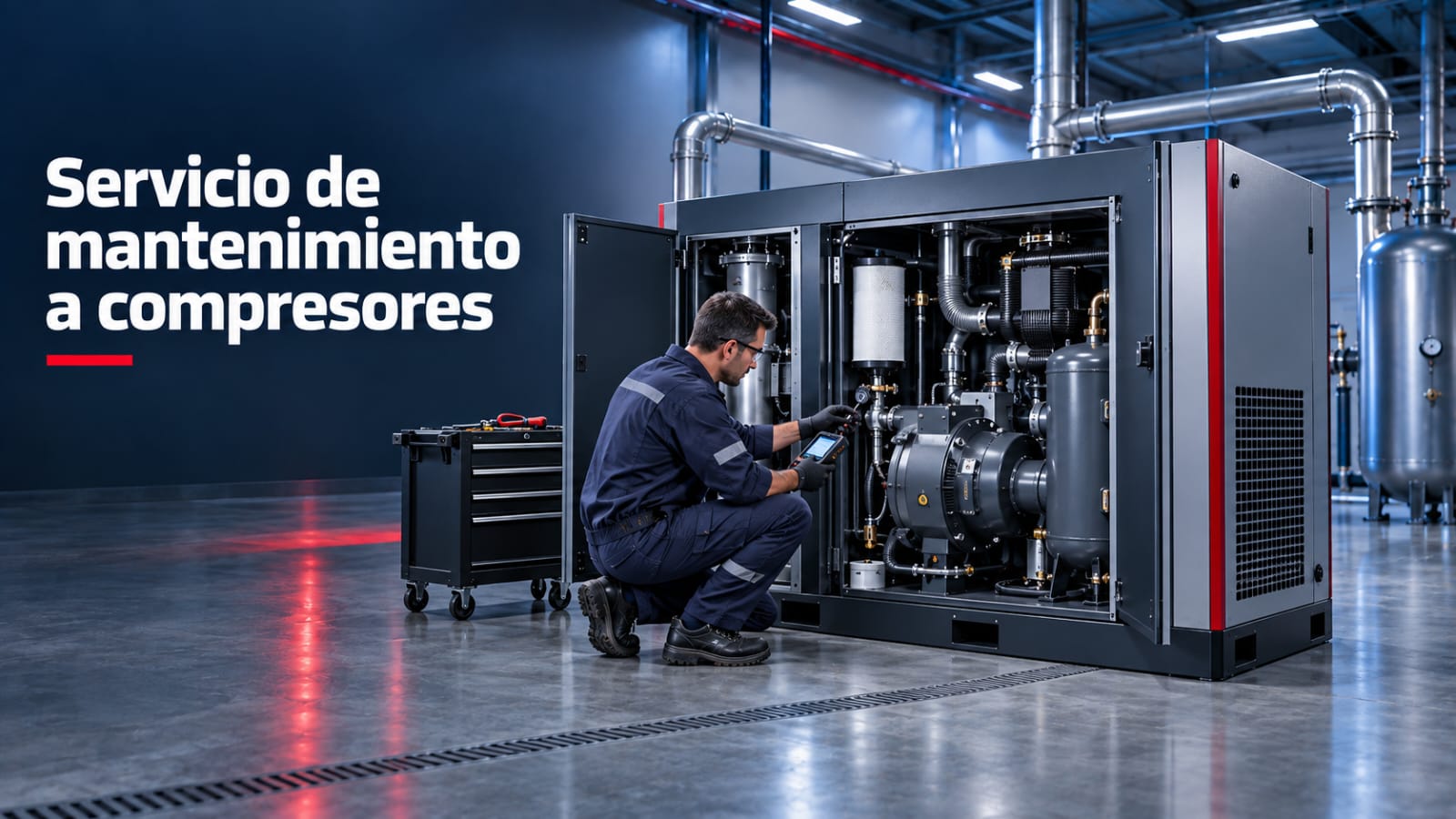 Servicio de mantenimiento a compresores